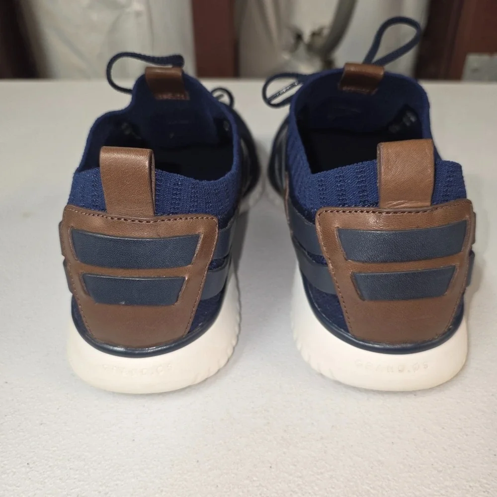 Cole Haan GrandMotion Shoes Men 10.5M Navy Ink Woven Stitchlite Knit‎ Comfort